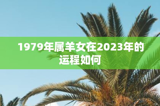 详细阅读:1979年属羊女在2023年的运程如何 1979年属羊女在2023年的运程如何