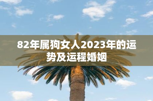 详细阅读:82年属狗女人2023年的运势及运程婚姻 82年属狗女人2023年的运势及运程婚姻
